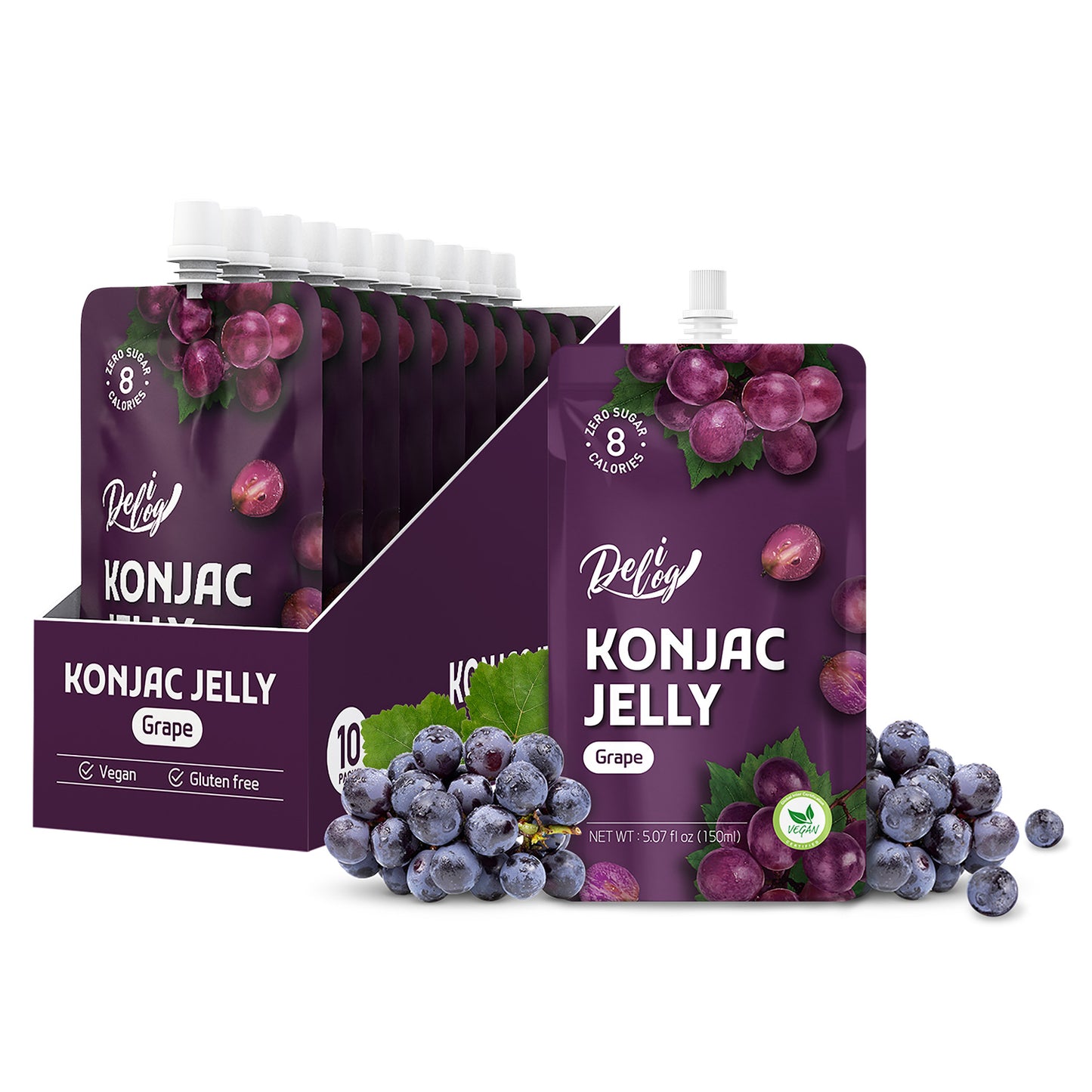 Delilog Konjac Jelly (Grape) 150ml