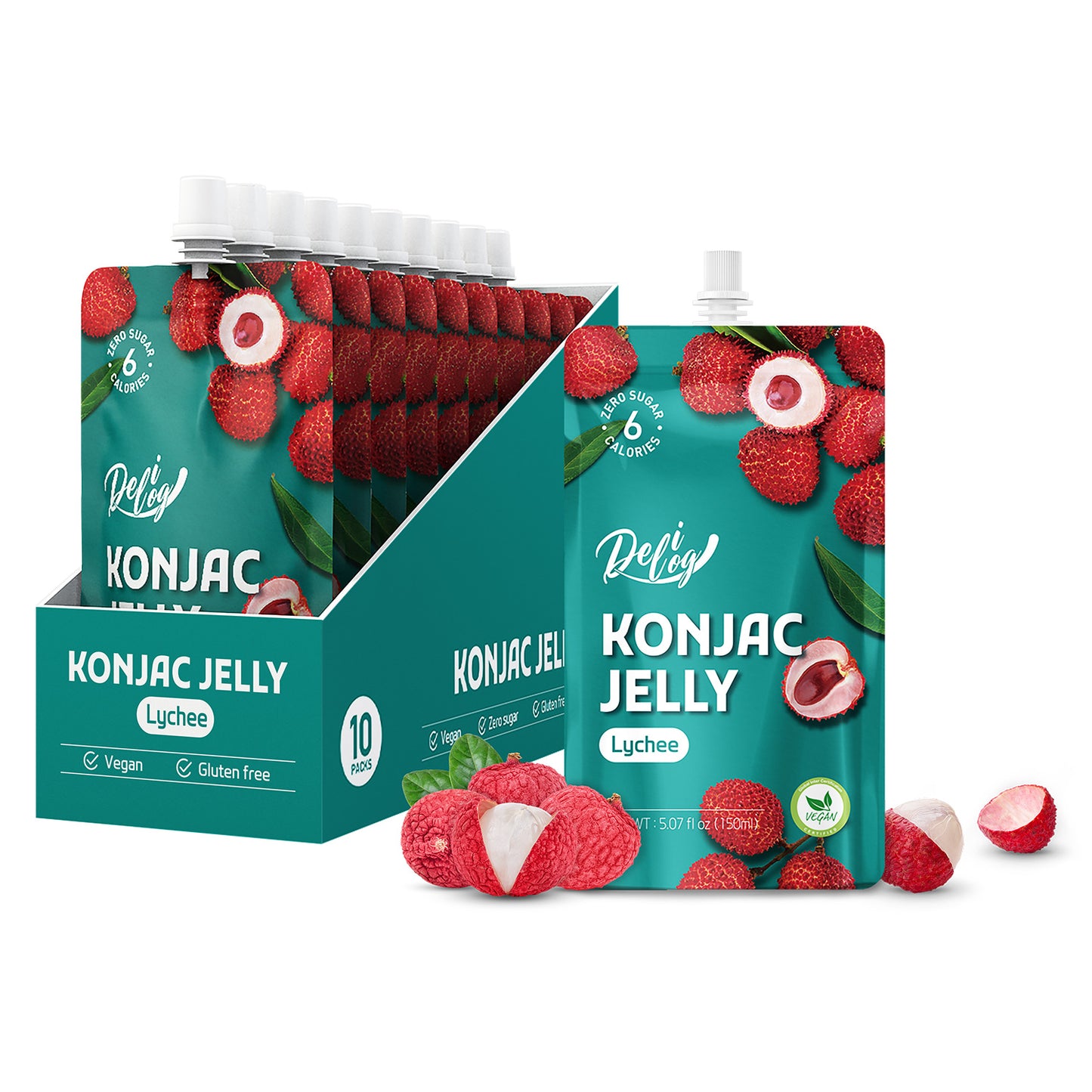 Delilog Konjac Jelly (Lychee) 150ml