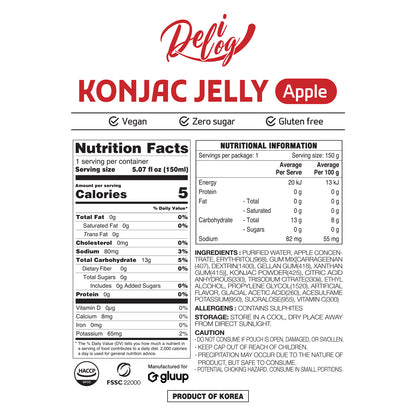 Delilog Konjac Jelly (Apple) 150ml