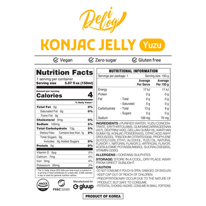 Delilog Konjac Jelly (Yuzu) 150ml